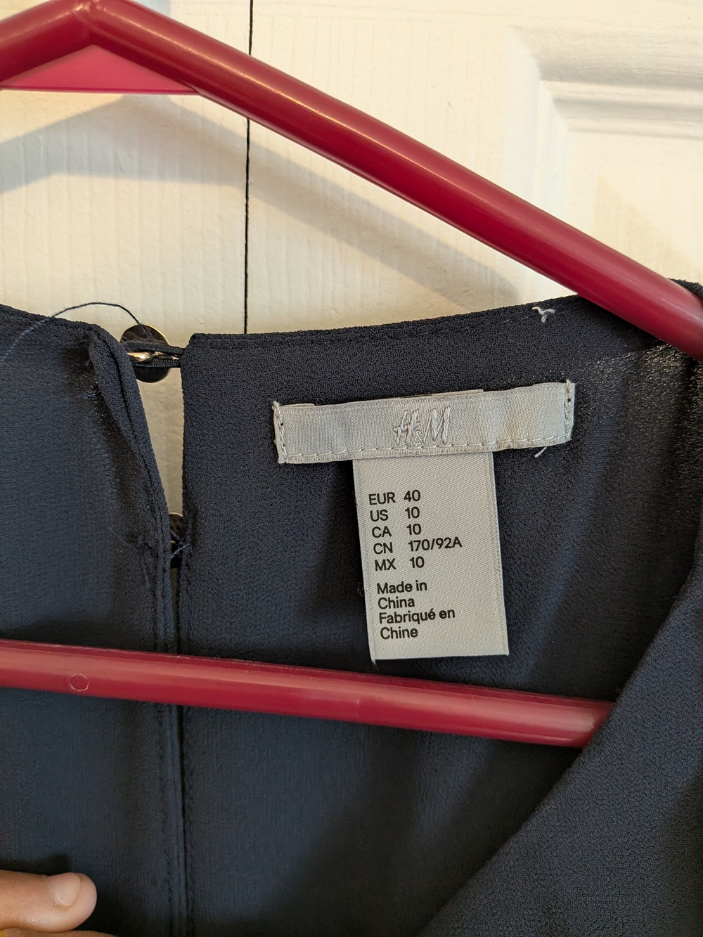 H&M Navy Blue Sleeveless Layered Maxi Dress - Picture 3 of 5